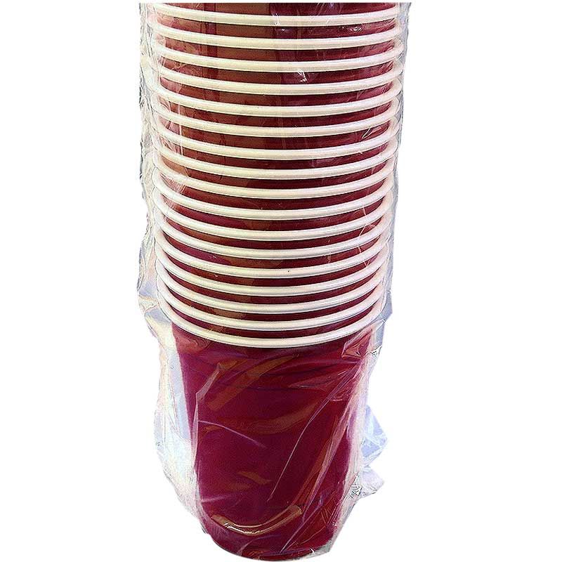 Solo Disposable Plastic Cups, Red, 18oz, 50 Count 