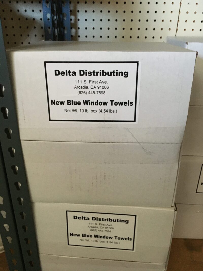Blue Window Towel