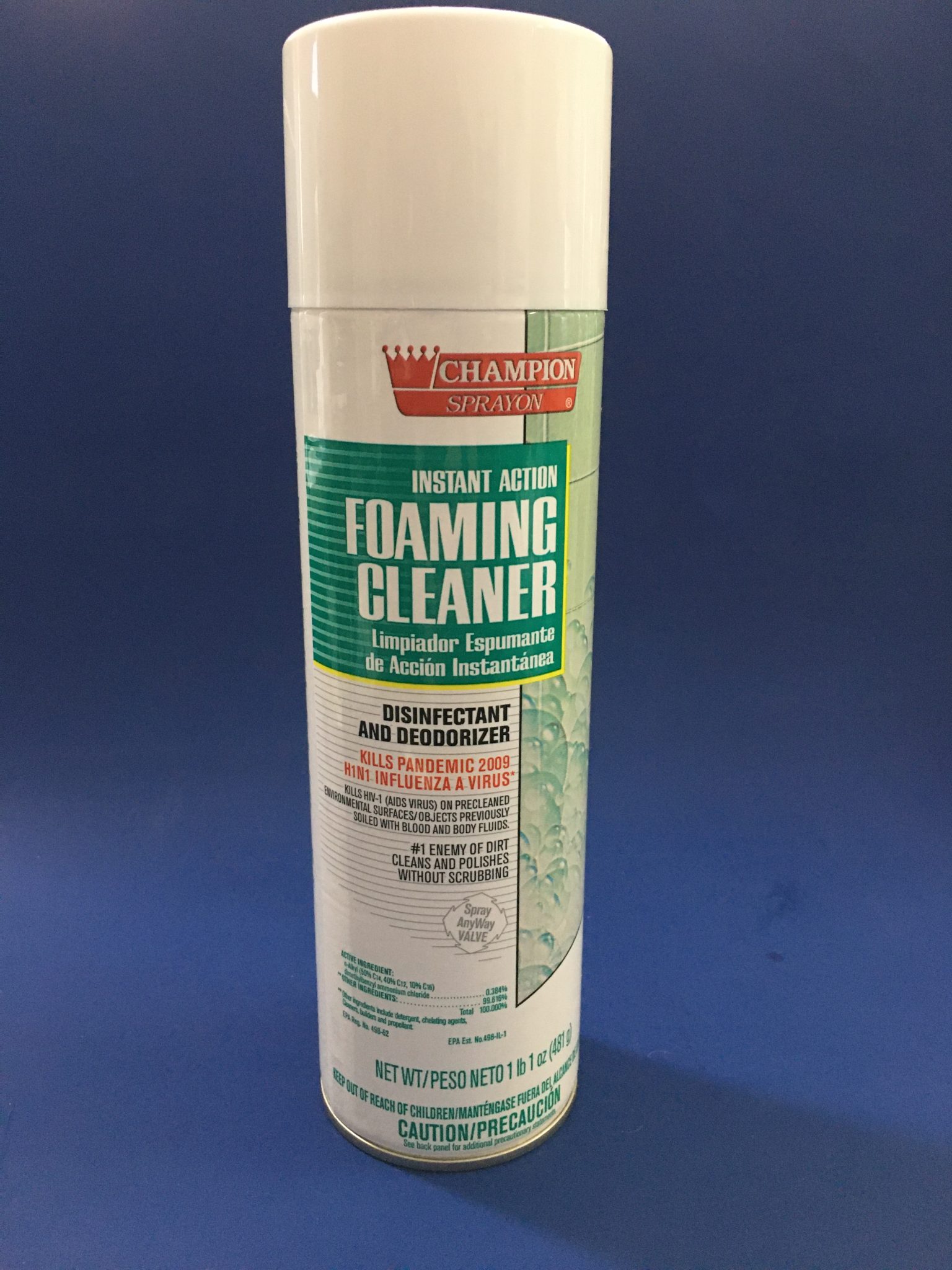 Champion Foam Cleaner Disinfectant – Delta Distributing