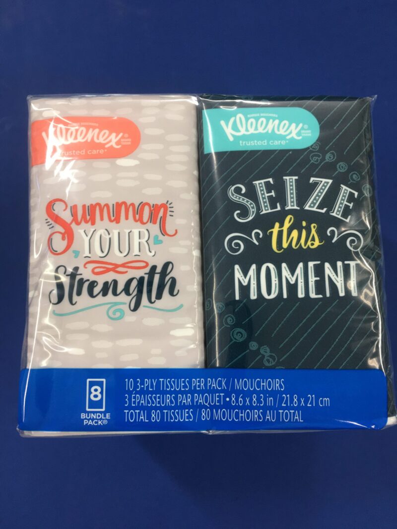 Kleenex to go facial tissue