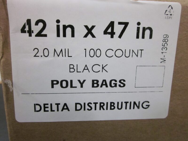 Trash Liner 42x47 2mil Black