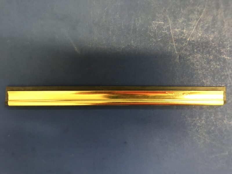 Squeegee channel 10" brass