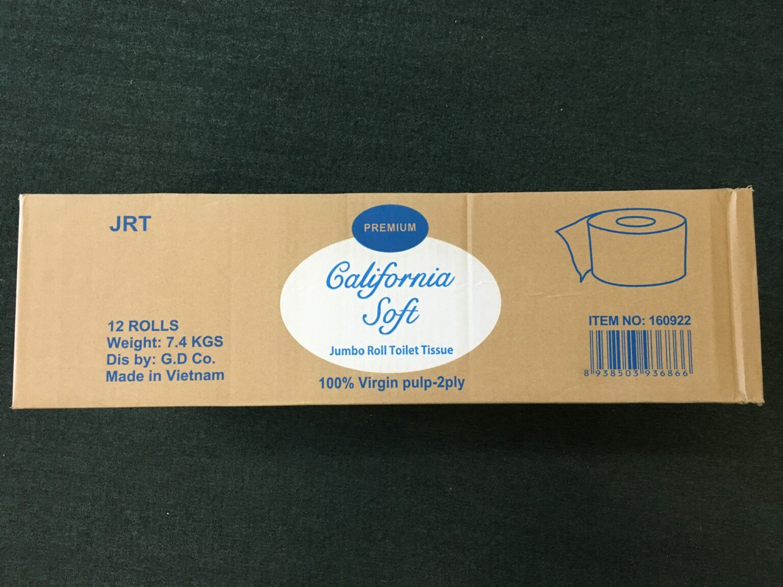 Jumbo Jr Toilet tissue -Brown Box California Soft – Delta Distributing