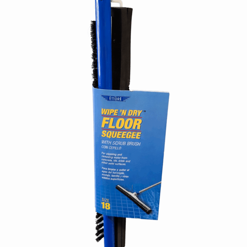 18" Floor Squeegees w/Brush